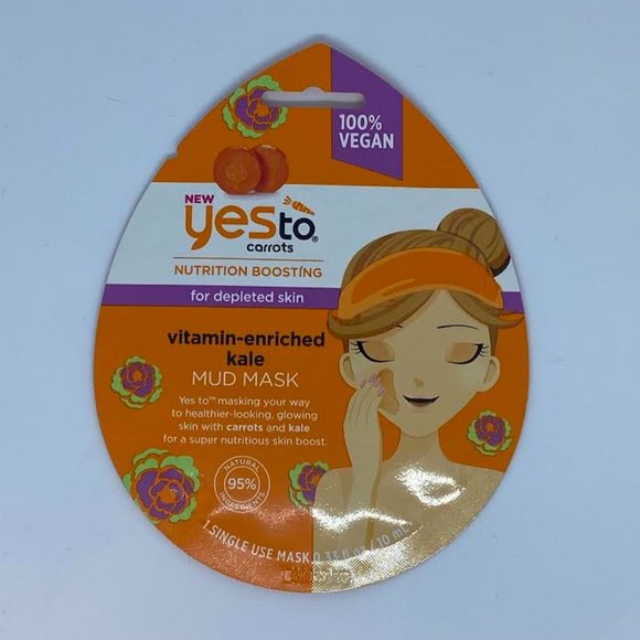 Yes To Carrots Nutrition Boosting Vitamin-Enriched Kale Mud Mask *NEW* - Picture 1 of 2